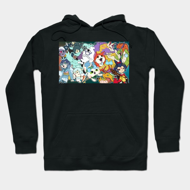 Yo Yo Yo-kai Watch Hoodie by ziodynes098